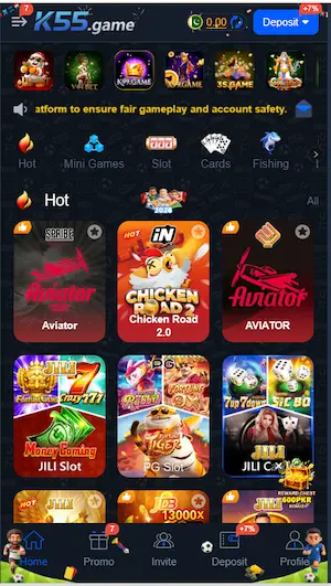 k55 game