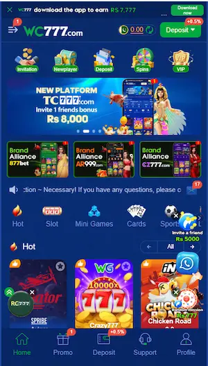 wc777 game