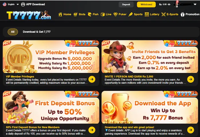 t7777 game